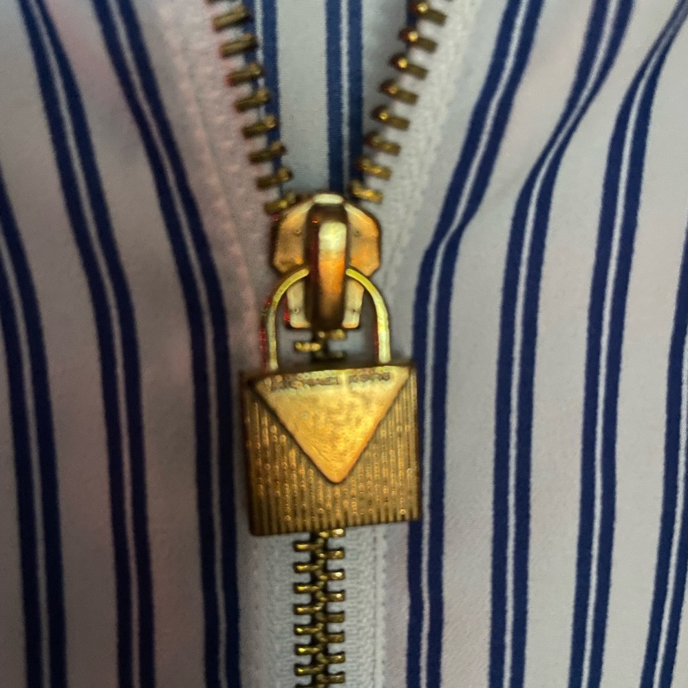 Michael Kors Blue Striped Women’s Shirt - Picture 4 of 8